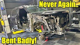 This Wrecked 2023 Ford F350 HAD A lot OF Hidden Suspension damage!