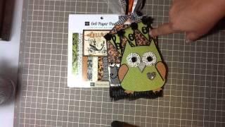 Halloween Owl Tag