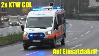 2x KTW CDL Krankenbeförderung GmbH Hannover auf Einsatzfahrt