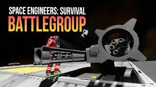 Space Engineers: Battlegroup Survival - The Rescue Operation, Warship Disabled (Mods!)