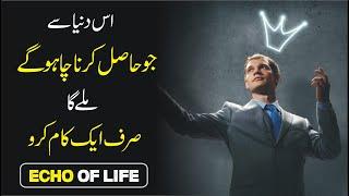 Secret Way to Get Success in Life urdu hindi | Love Yourself Inspirational Speech Echo of Life