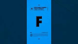Editable Shiny Text Effect - Adobe Illustrator