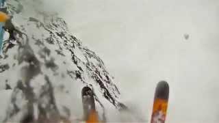 Unexpected 50ft cliff drop - Delirium Dive, Sunshine Village, Banff, Alberta