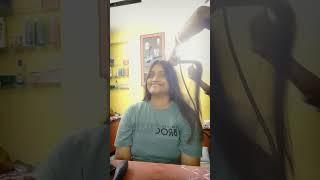 New parlour me new costomer ka hairsmoothning/hair straightening/hair cutting videos  নতুন পার্লার