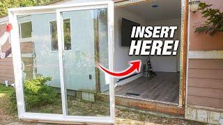 How To Install Exterior Vinyl Sliding Door Step By Step! DIY For Beginners!