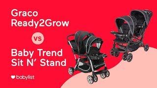 Affordable Double Stroller Comparison: Graco Ready2Grow vs. Baby Trend Sit N' Stand - Babylist