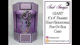 8x8 Framed Half Hexagonal Pop Up Box Card