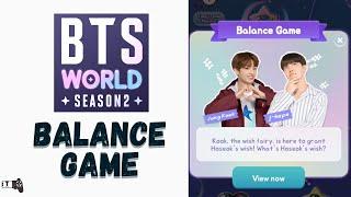 Balance Game Jung Kook & j-hope BTS WORLD Season 2 Cutscene