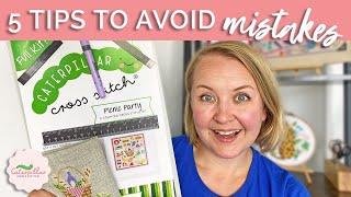 Top 5 Hacks to Stitch Without Mistakes in Cross Stitch | Caterpillar Cross Stitch