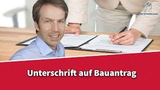 Unterschrift des Nachbarn auf Bauantrag - Was bedeutet das? | Rechtsanwalt Dr. Achim Zimmermann