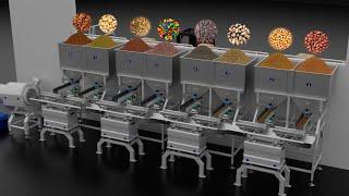 Fastback Line for Mix Nut or Potato Chips Production Line