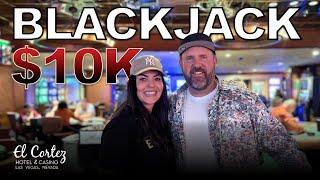 HIGH-LIMIT Blackjack at El Cortez in Vegas! Starting with $10,000 | Jackpot Slot Spot