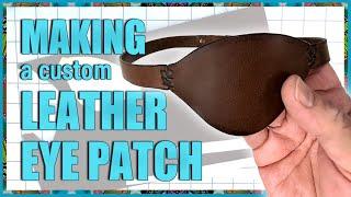 Making a Custom Leather Eye Patch for Her Dad (lost his eye) #custom #leatheraccessories