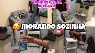 MINHA ROTINA MORANDO SOZINHA AOS 24  | Faxina, organização e bate papo 