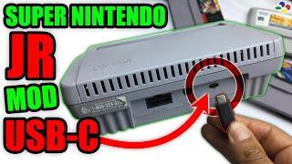 mod de USB C para SUPER NINTENDO JR super simple !