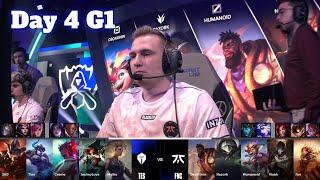 TES vs FNC | Day 4 LoL Worlds 2024 Swiss Stage | Top Esports vs Fnatic full