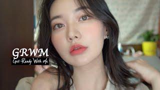 GRWM 소프트한 느낌의 글리터 데일리 메이크업 (feat. 에뛰드 더블래스팅 쿠션 커버) Get Ready With Me / Daily Makeup