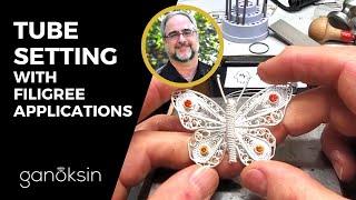 Tube Setting With Filigree Applications [PREVIEW VIDEO]