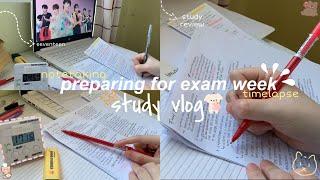 eng) study vlog  preparing for exam week + review with me  (Philippines )