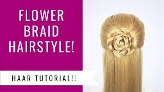 ROZEN BLOEM VLECHTEN | FLOWER BRAID HAIRSTYLE | Dazzling Beauty