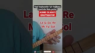 Yeni başlayanlar için bağlama ( saz ) üzerinde egzersizler #saz #bağlama #türkü #solfej