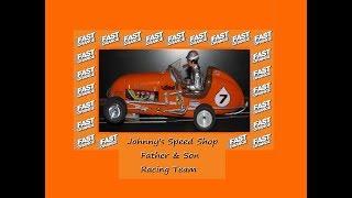 Johnnys Speed Shop Father & Son Fast Orange Racing Car 7