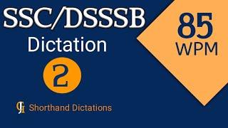 Shorthand Dictation | English Steno | Dictation | 85 wpm