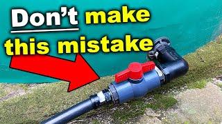 How to install a Water Tank valve (Rainwater harvesting) - Burton Builds