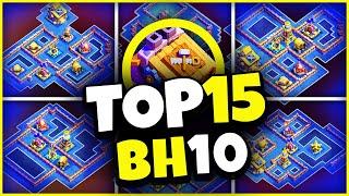 NEW TOP 15 BH10 TROPHY BASES WITH COPY LINK || BEST BUILDER HALL 10 Base, Clash of Clans