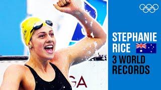 The 1st woman to beat 4:30! Stephanie Rice's insane 3(!) World Records