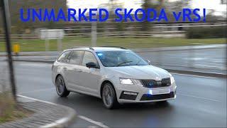 UNMARKED SKODA vRS - Multiple Police Cars Responding with Lights and Sirens