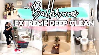 SATISFYING! CLEAN WITH ME 2020 |  EXTREME BATHROOM DEEP CLEAN | EXTREME CLEANING MOTIVATION