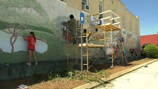 Downtown Mural Refurbished  - TROY TrojanVision News