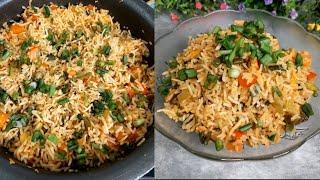 Only 10 Minutes Easy Veg Schezwan Fried Rice Recipe l झटपट व्हेज शेझवान फ्राइड राइस रेसीपी l