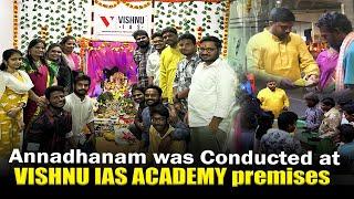 Annadanam was conducted at VISHNU IAS ACADEMY premises | VISHNU IAS ACADEMY