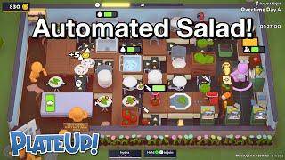 Solo Day 1 to Auto Salad on OT4 - Automation - PlateUp!