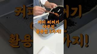 커피찌꺼기 활용 방법 3가지️#커피찌꺼기