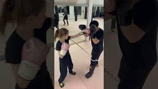 Brother and sister training boxing together  #sensaisam ￼