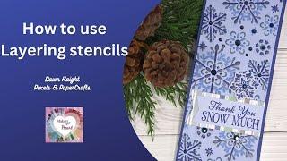 How to use CTMH Layering Stencils [Pixels & PaperCrafts]