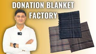 Donation कम्बल Factory Wholesale Market in Panipat #msbulkstock #blanket #donation #manufacturer