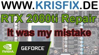 ASUS RTX 2080ti graphics card Repair [Damage after warranty repair] #nvidia #gpurepair