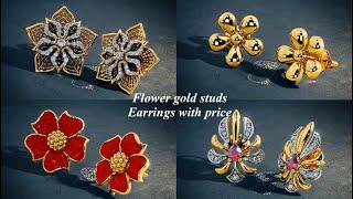 Gold Stud Earrings with Price | LIFESTYLE GOLD