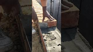 9" inch header layer brick work boundary wall#shorts #construction #youtube