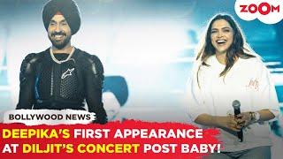 Deepika Padukone makes her FIRST appearance at  Diljit’s Concert post WELCOMING baby girl!