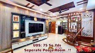 Fully Furnished 3 Bhk Flat For Sale || Just 1 Km Distance From Metro Station [ UDS: 75 Sq.Yds ] Hyd