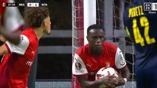 Bruma Gol 90+4, Sporting Braga vs Maccabi tel Aviv (2-1) Todos os Gols Destaques