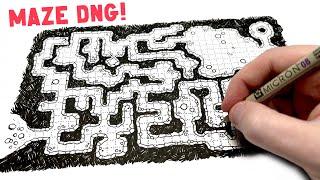 How To Draw A Maze Dungeon Map!