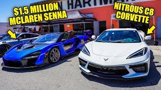 NITROUS C8 CORVETTE EMBARRASSES SUPERCARS ON TRACK!