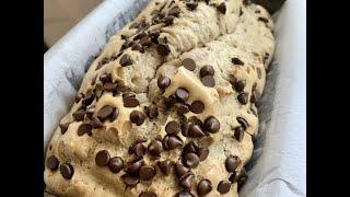 Viral Cookie Dough Bread (just 4 ingredients! No flour! Grain and gluten free!)