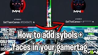 *ALL PLATFORMS* How to add symbols + smiley face your Gamertag on Call of duty (Activision Name)